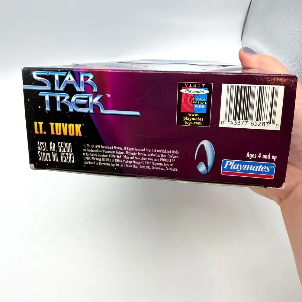 Star Trek Lt Tuvok Warp Factor Series 1 Action Figure 1997 Playmates New In Box